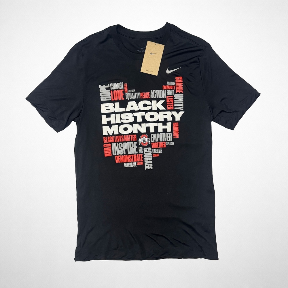 NEW- Nike Ohio State Team Issue -  Black History Month Tee